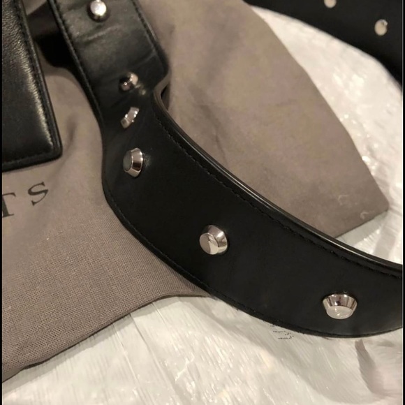 Allsaints black genuine leather crossbody - Picture 3 of 4